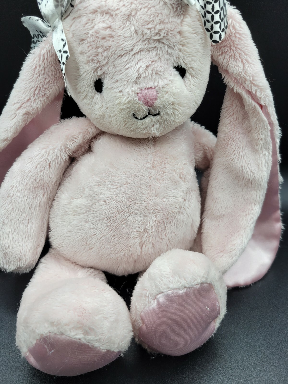 Lambs & Ivy Pink Bunny Rabbit Plush Gigi 10" Stuffed Toy Lovey Long