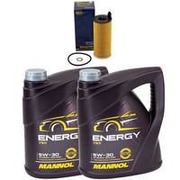 MotoröL Set Mannol Energy 5W-30 Api 8 Liter + ÖLfilter FüR Bmw 7Er 740D Xdrive