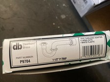 Dearborn Brass Plastic Tubular 1 1/2" P Trap P9704