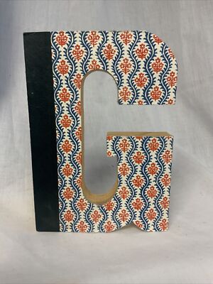 Decorative Wooden & Vintage Book Cover Letter  G  7 x5 