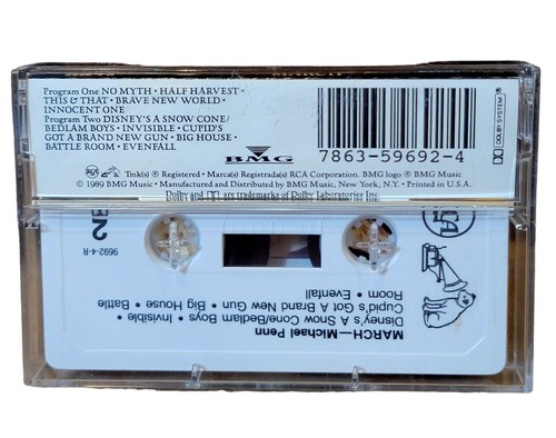Michael Penn MARCH Cassette Tape 1989 Pop Rock Folk Rare Free Shipping - Picture 3 of 4