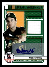 2023 Panini USA Baseball U18 South Africa Auto Relic Kyle Schwartz 46/72