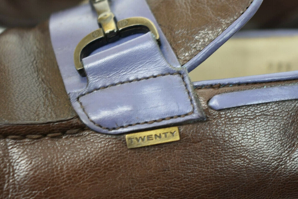 Vero Cuoio Classic Loafer Brown Leather Shoes Buckle Made In Italy Sz 9 Euro 42 - Image 3 of 4