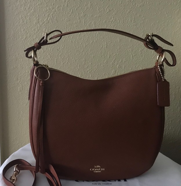 coach sutton hobo in polished pebble leather NWT COACH 35593 Sutton Hobo in Polished Pebble Leather, 1941 Saddle/Gold | eBay