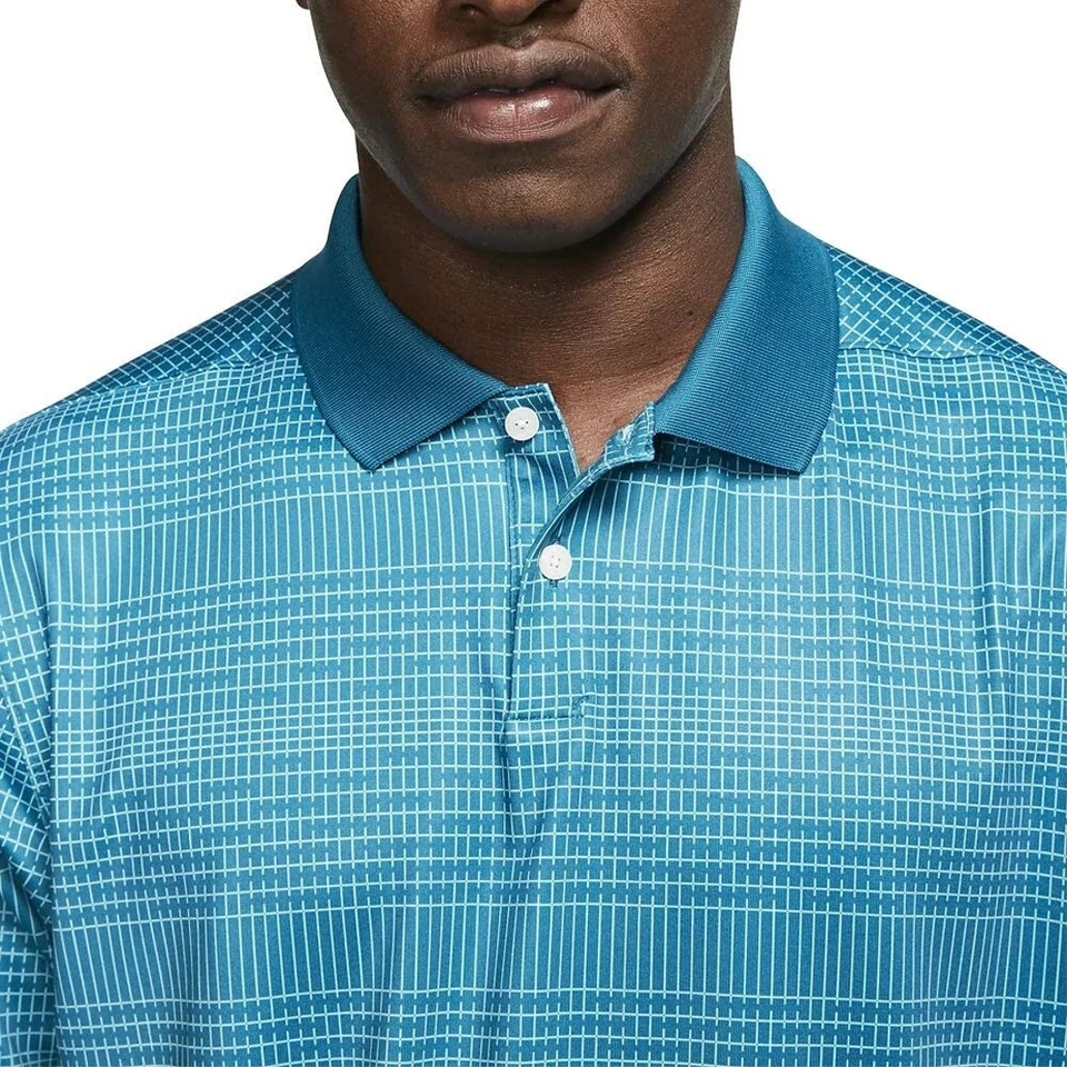 Camisa polo Nike Golf Dri-Fit estampa vapor OLC outono golfe VERDE ABYSS pequena $65 nova com etiquetas - Imagem 3 de 4