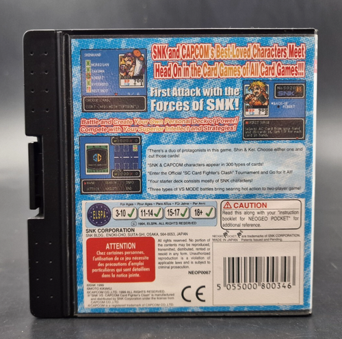 Card Fighter's Clash SNK Version - Neo Geo Pocket - PAL - Complet CIB Near Mint - Imagen 2 de 9