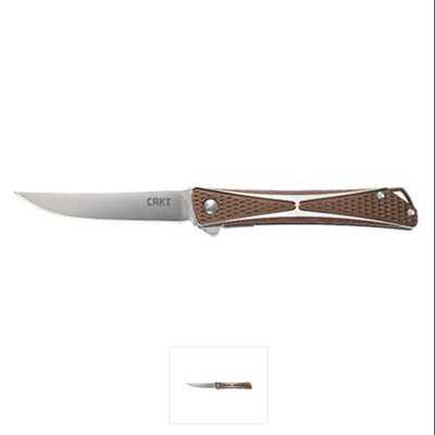 CRKT Crossbones Liner Lock Knife Aluminum (3.5'' Satin) 7530 Pocket Knife