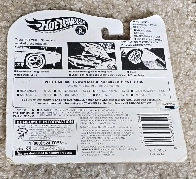 16 HotWheels Redline Vintage Series Nomad Deora Beatnik Bandit Demon Silhouette  - Image 4 of 4