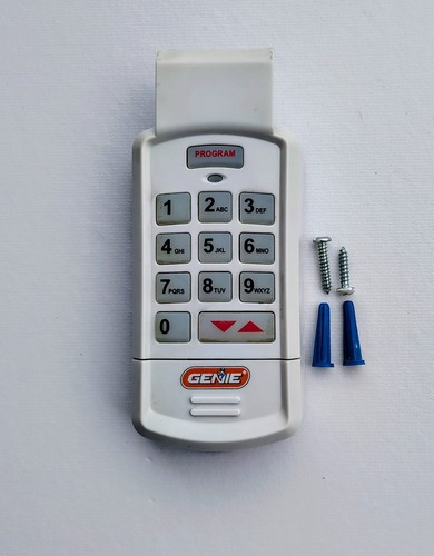 Genuine Genie Garage Door Opener Wireless Keyless Keypad - GK - White