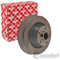 2X febi Bremsscheiben Ø290Mm Hinten Passend FÜR Renault Megane
