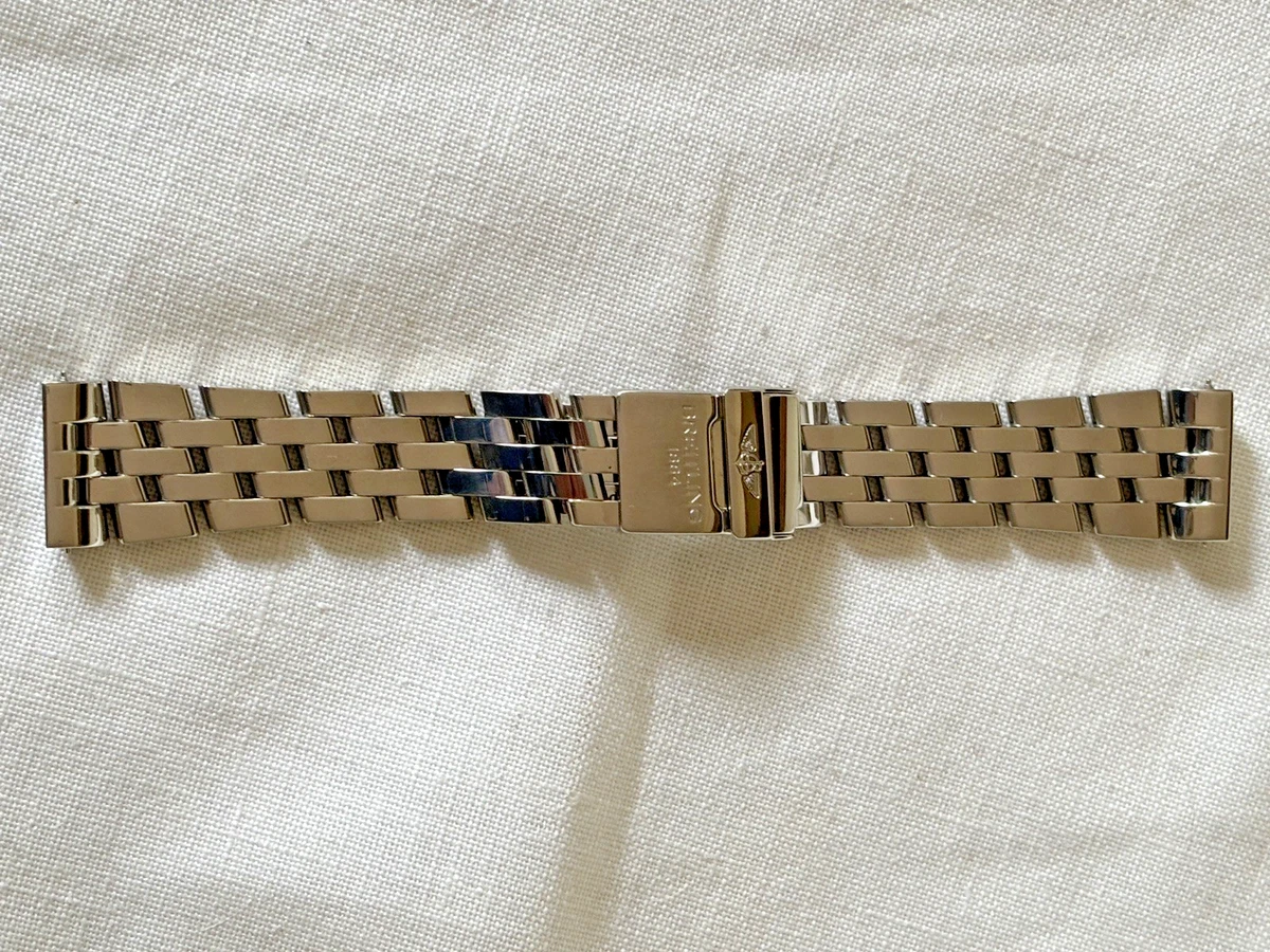 Breitling Silver 22 mm Band Width Wristwatch Bands for sale | eBay