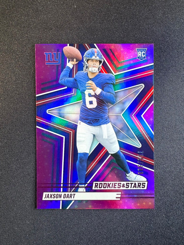 2025 Panini Rookies & Stars Jaxson Dart RC Purple HOLO #137 Giants #d 705/999