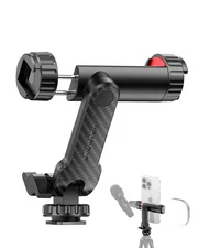 Phone Tripod Mount Universal Smartphone Mount Adapter with 2 Cold Shoe