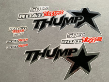 THUMPSTAR 50CC PIT BIKE DECALS, RIGHT & LEFT HAND STICKERS