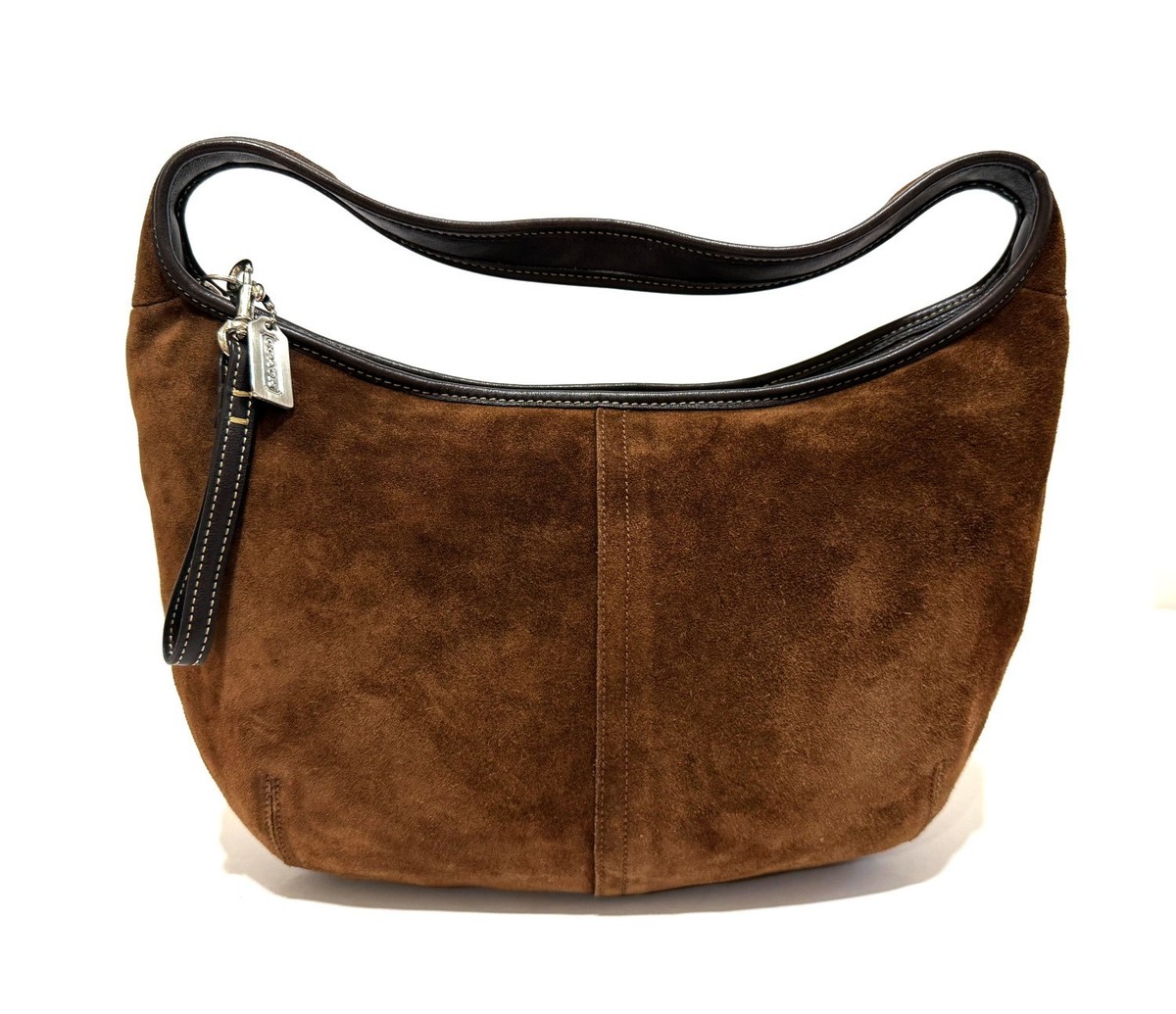 バッグ COACH Rare Vintage Brown Suede Hobo Bag RARE COACH VINTAGE Y2K ERGO CHOCO BROWN FINEST SUEDE LEATHER HOBO