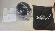 Signed Derrick Mason Full Size Replica Speed Helmet Tennessee Titans