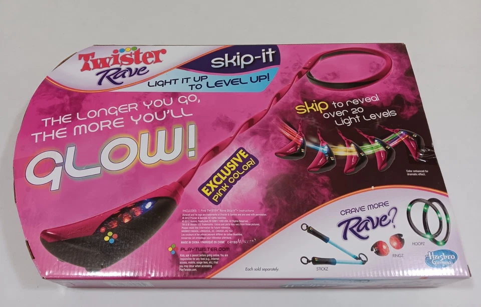 Twister Rave Skip-it elektronisches Leuchtspiel, 20+ Leuchtstufen, PINK - Bild 4 von 4