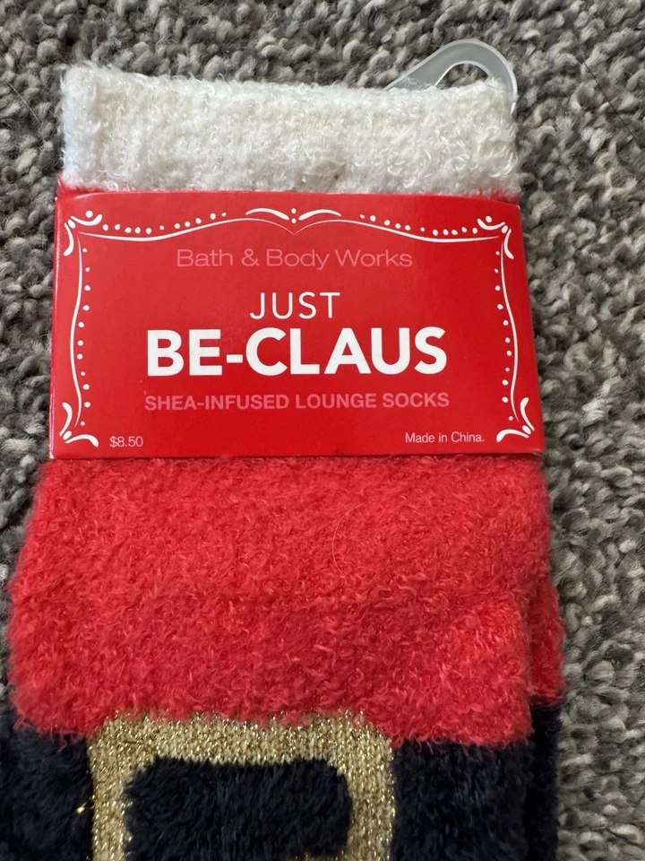 🎅🎅Bath & Body Works Nuevos con Etiquetas Just Be-Claus Calcetines de Salón con Infusión de Karité Súper Raros🎅🎅 Foto 2 de 3