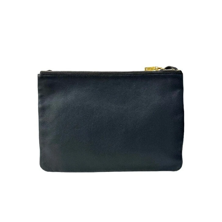 Borsa a tracolla Celine Trio grande in pelle grigio scuro oro ferramenta 2019