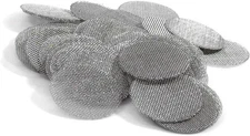 50-Pack Premium 304 Stainless Steel Pipe Screen Filters (3/8" / .375") - Made in