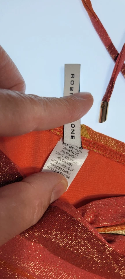 Robin Piccone Para Mujer Greta Top Brallete Bikini Parte Inferior de Natación Tiro Medio Mediano NUEVO Foto 3 de 4