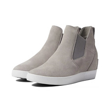 Sorel Out N About Slip-On Wedge Shoe II in Chrome Grey/White Size: 8.5