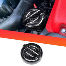 Adesivo fibra di carbonio look migliorato per Fiat 500 per tappo olio motore Abarth 595