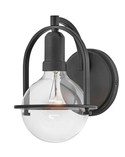 Hinkley Lighting 53770 Somerset 1 Light 9" Tall Bathroom Sconce - Black - Picture 10 of 11