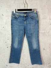 Roberto Cavalli Vintage Blue Washed Cotton Straight Jeans Size US 10