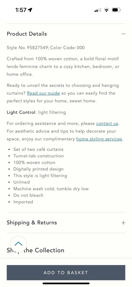 Anthropologie Hattie Algodón Orgánico Estampado Floral Cortinas Café 2 Paneles Nuevo con Etiquetas Foto 4 de 4