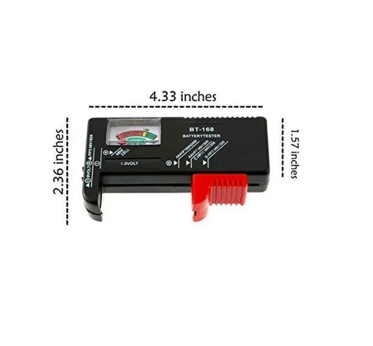 Paquete de 2 monitores comprobadores de batería para, Aa, C, D, 9V y baterías pequeñas Foto 3 de 4