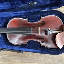 Lovely Antique 3/4 Maidstone Violin, Working Order With Case, No Bow.
