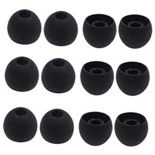 6 Pairsarge Size Silicone Eartips Eargels Earpads Ear Tips Gels Bud L Black L