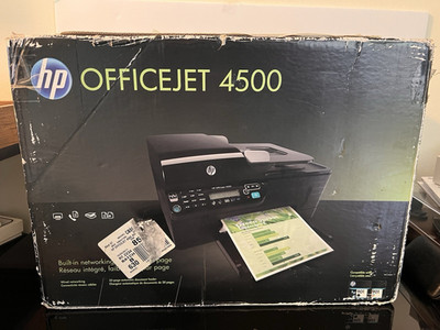 HP Officejet 4500 CB867A Color Inkjet All-in-One Printer Scanner Fax USB