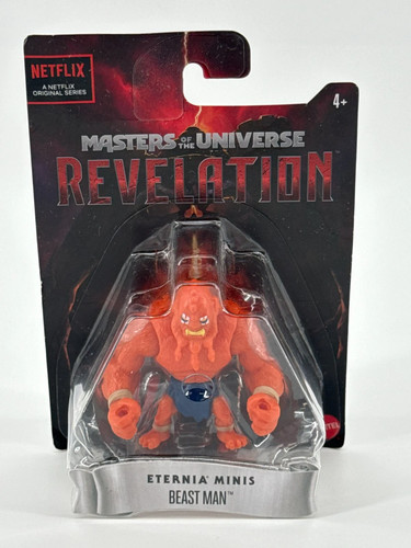 Mattel MOTU Beast Man Revelation Eternia Minis 3in MOC Netflix