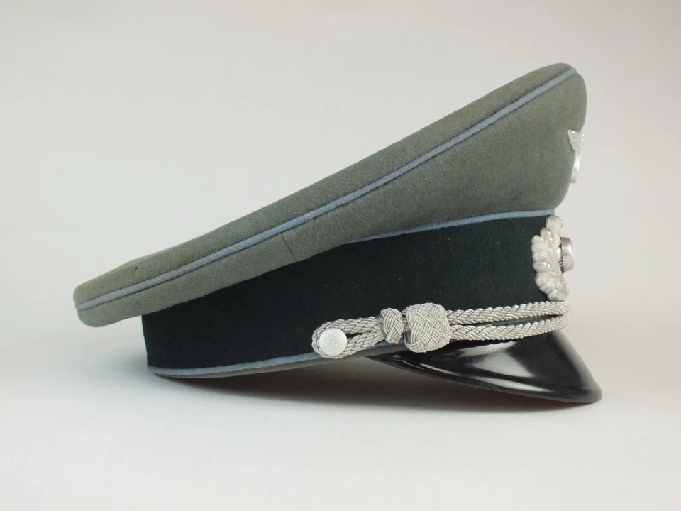 Gorra visera oficial de transporte del ejército alemán Segunda Guerra Mundial - Gorra de oficial Foto 3 de 4
