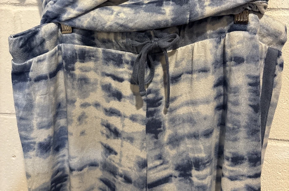 Lucky Brand женщин пижамы комплект 2 изделия коротким рукавом Топ брюки синий белый размер M - Изображение 4 из 4