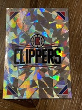 2021-22 Panini Sticker & Card #352 Los Angeles Clippers Logo Cracked Ice Sticker