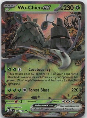 Wo-Chien ex Holo Double Rare SV02: Paldea Evolved 027/193 LP