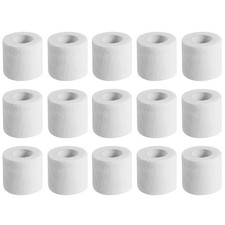 KISEER 15 Pack 2 Inch x 5 Yards White Self 15 Count Pack of 1 ,