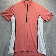 Kerrits Shirt Womens Ice Fil Pink White Short Sleeve Riding Size M
