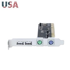 PCI to PS2 PS/2 USB 2.0 For PC Keyboard Mouse Adapter Card Expansion Converter