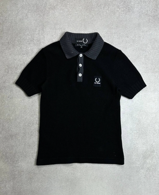 VINTAGE RAF SIMONS X FRED PERRY KNIT POLO SHIRT IT 38 | eBay