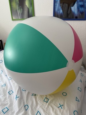 XXL Wasserball Strandball Beachball ca. 107 cm flach aufblasbar