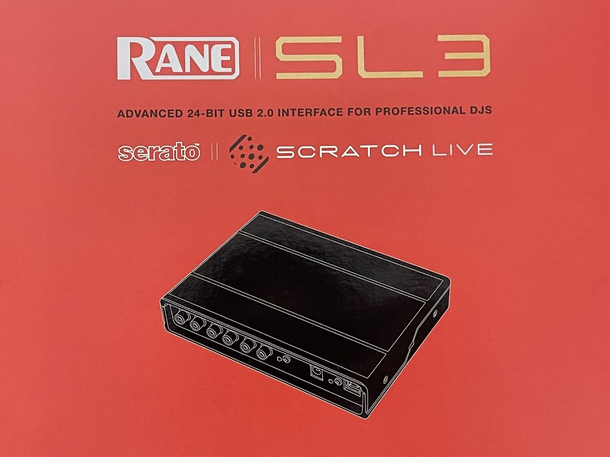 Rane SL3 Serato Scratch Live USB 2.0 DJ Interface Software