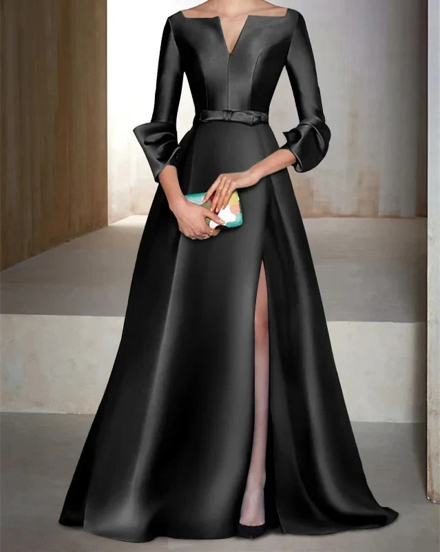 green emerald velvet dress Long Mother of The Bride Glitter Dress main image 0