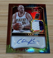 2014-15 Select Auto Patch Tie-Dye Prizm #61 Chris Kaman Blazers No. 17/25.