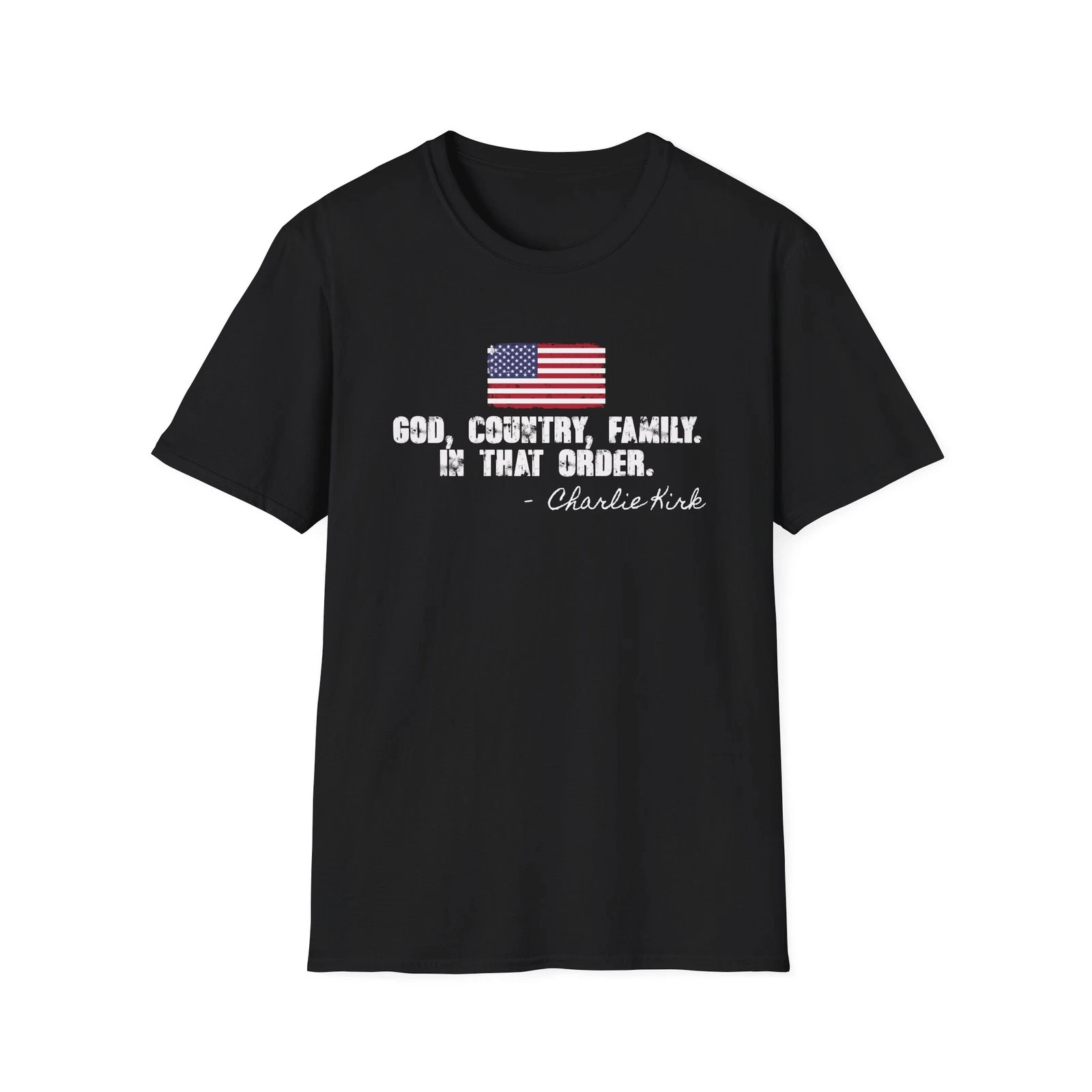God Country Family Charlie Kirk USA T-Shirt