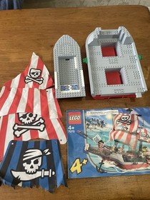 Lego Pirates 7075 Captain Redbeard's Pirate Ship Parts With Other Random Pieces