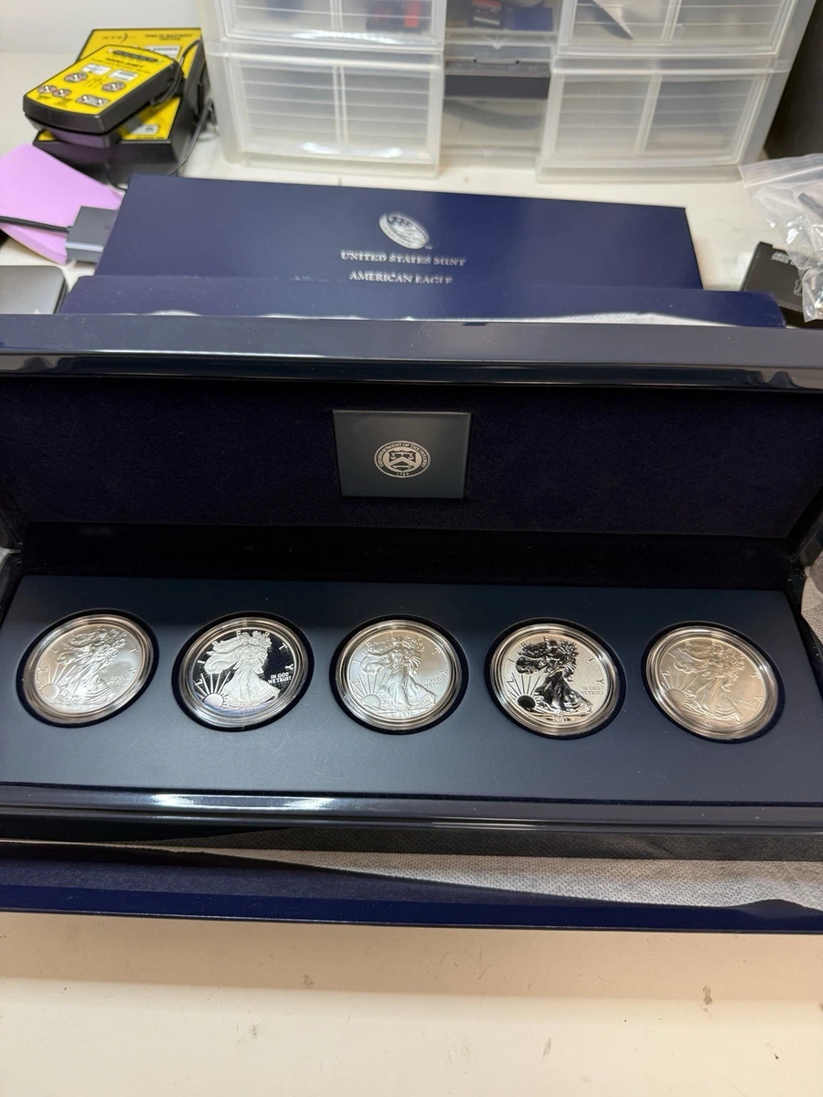 25+ American Eagle 25th Anniversary Silver 5 Coin Set 2011 for